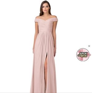 Dusty rose bridesmaid/prom/gown